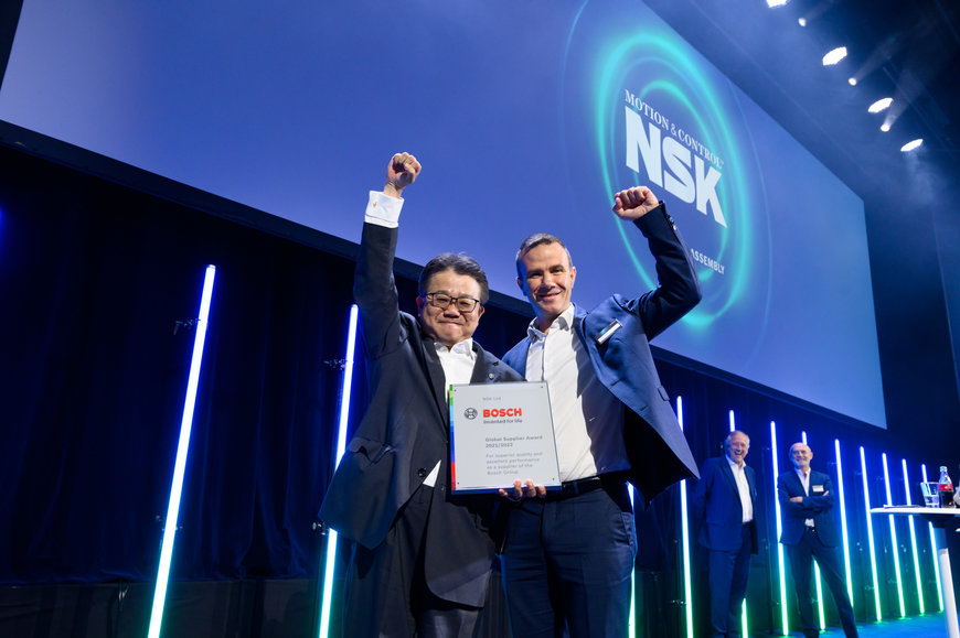 NSK recibe el galardón Bosch Global Supplier Award  